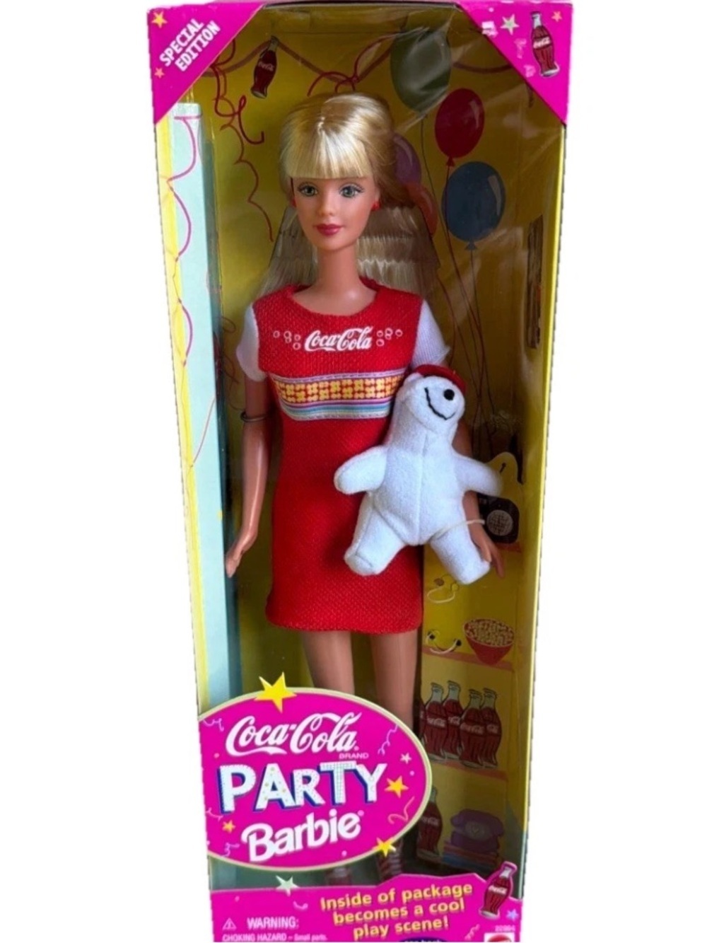 1998 Barbie Coca-Cola Party Doll NIB Special Collectors Edition Vintage Y2k